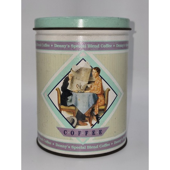 Other - Vintage Denny's 1989 Special Blend Coffee Tin Norman Rockwell Canister Empty